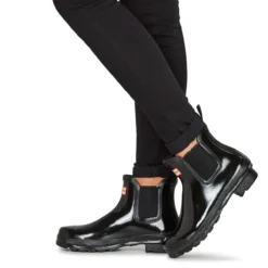 Hunter ORIGINAL CHELSEA GLOSS Noir 15 Hunter ORIGINAL CHELSEA GLOSS Noir -Chaussures Soldes 24822698 1200 H