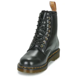 Dr. Martens VEGAN 1460 BLACK NORFOLK Noir -Chaussures Soldes 24883320 1200 C