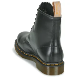 Dr. Martens VEGAN 1460 BLACK NORFOLK Noir -Chaussures Soldes 24883320 1200 E