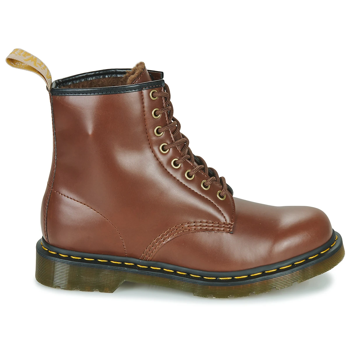 Dr. Martens VEGAN 1460 BROWN NORFOLK Marron 2 Dr. Martens VEGAN 1460 BROWN NORFOLK Marron – Image 2
