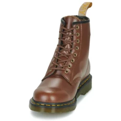 Dr. Martens VEGAN 1460 BROWN NORFOLK Marron 9 Dr. Martens VEGAN 1460 BROWN NORFOLK Marron -Chaussures Soldes 24883321 1200 C