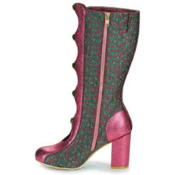 IRREGULAR CHOICE DITSY DARLING Rose / Vert -Chaussures Soldes 25861474 1200 D